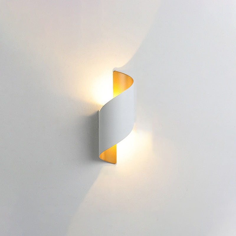 Modern Curl Twisted LED Wall Light