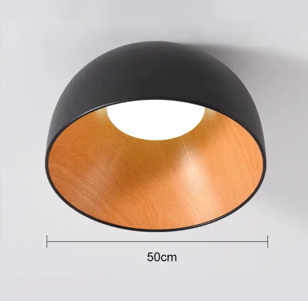 Creative Woodgrain Indoor LED Chandelier